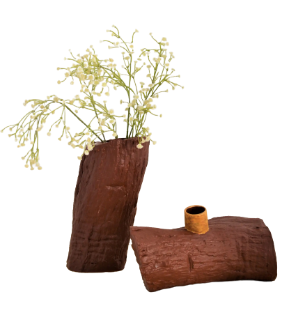 wooden ash tree exclusive unique cremation urn ceramic